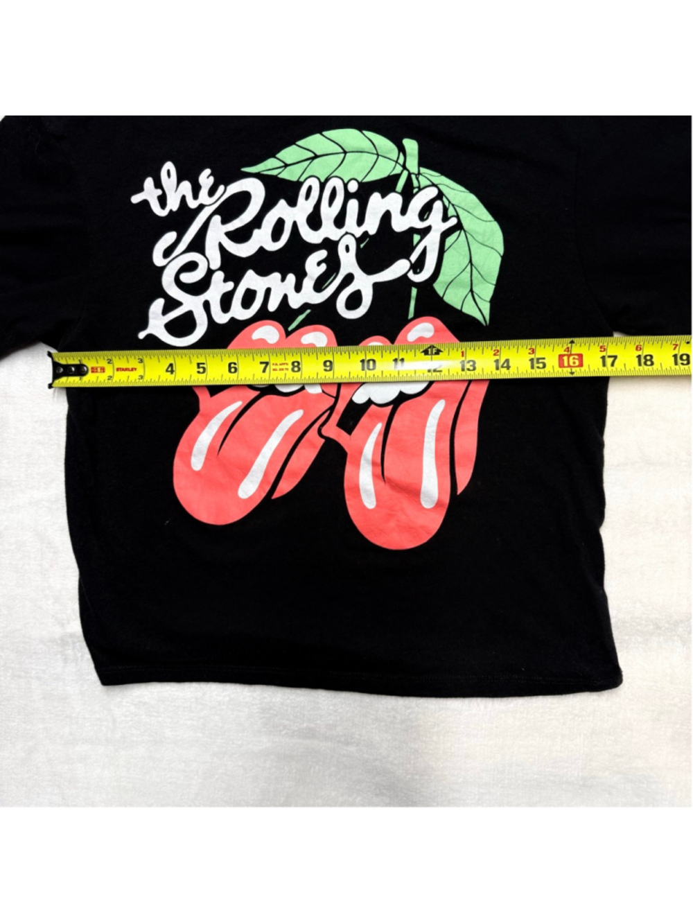 The Rolling Stones Black Red Cherry Lips Short Sleeve‎ Tee XS - Picture 4 of 7